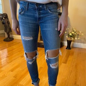 Rag and Bone Ripped Skinny Jeans